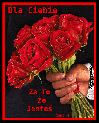 Dla ciebie bukiet róż za to że jesteś